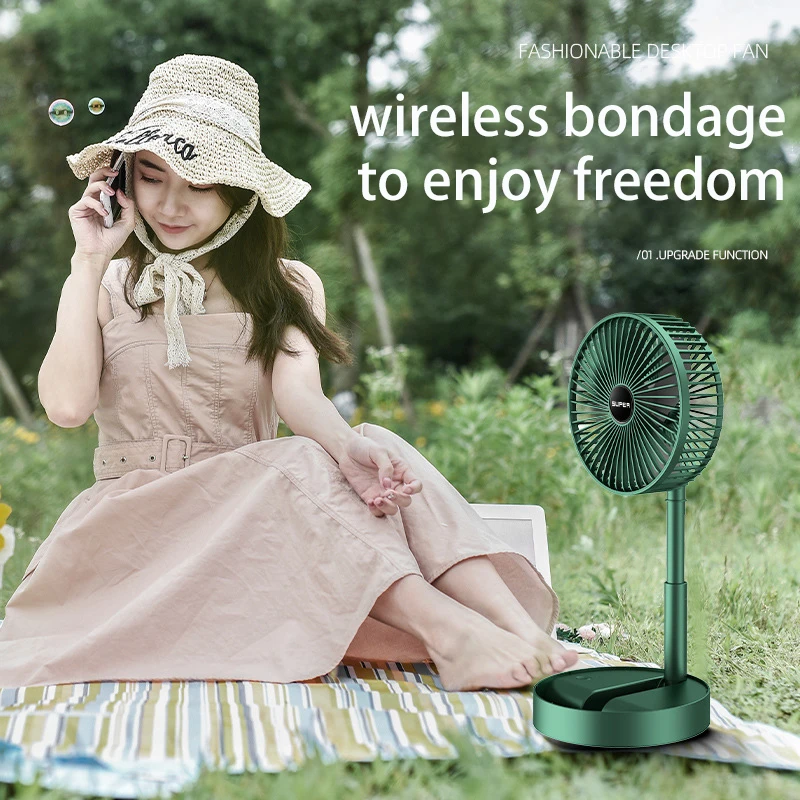 Air Cooling Fan Table Air Circulator Fan Strong Airflow adjustable angle Low Noise Silent folding fan