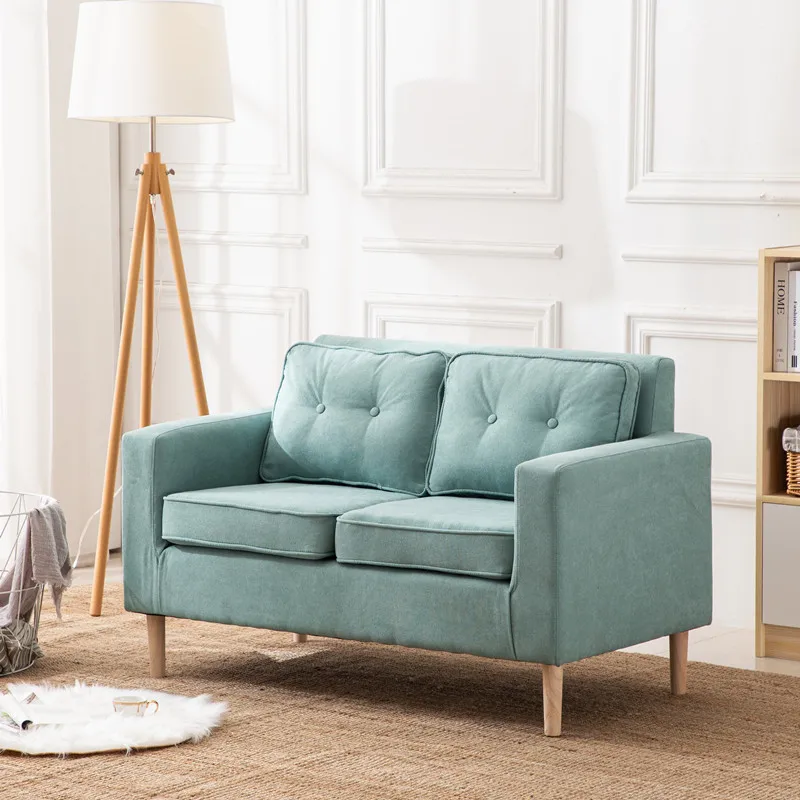 OEM ODM Nordic Small Fabric гостиная диван спальня современный маленький 2-местный