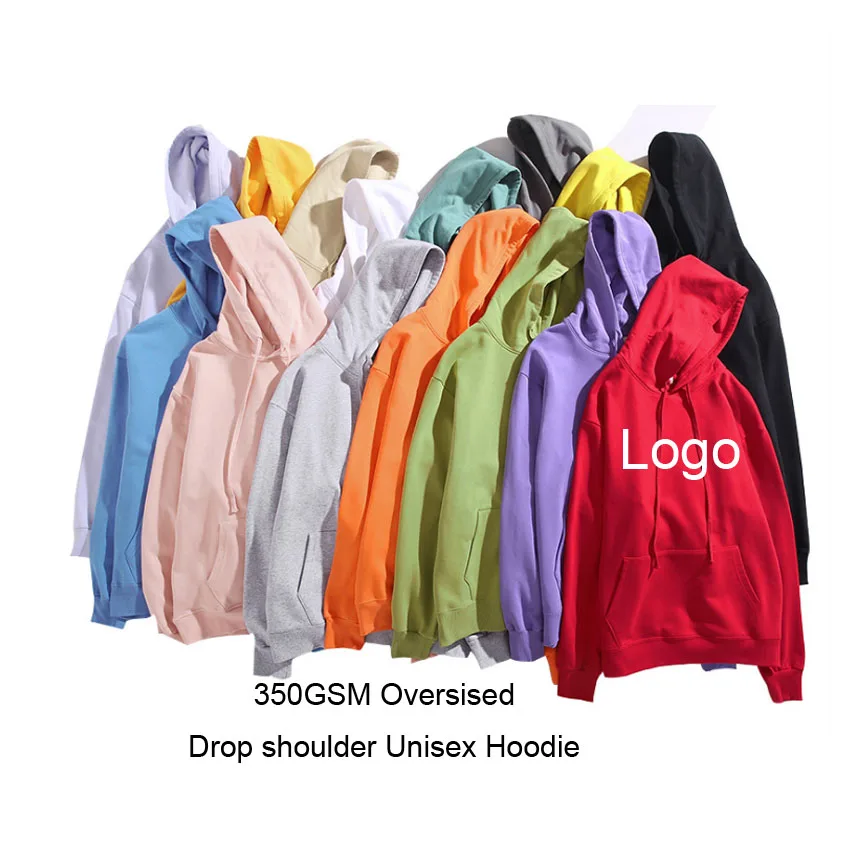 
OEM Wholesale Sports Wear Plain Pullover French Terry Custom Oversize Blank Hoodies For Men 