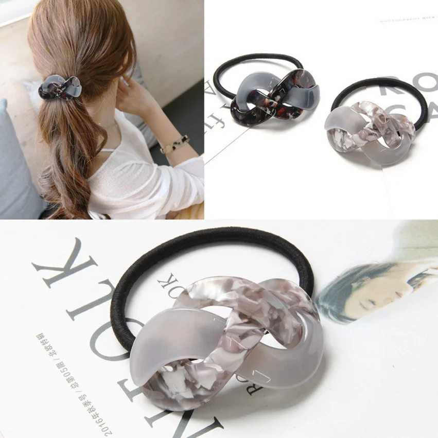 Acetic Acid Plate Hair Ring Hot Sale Hair Accessories Wholesale Japanese Simple Style