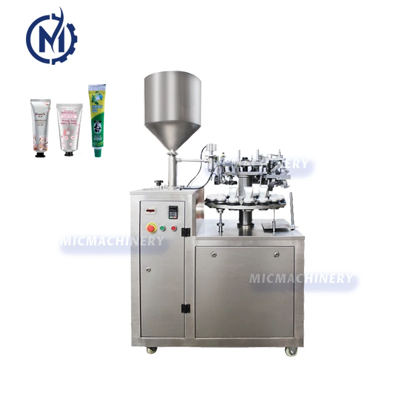 Cheap price semi automatic cosmetic hair dye cream grease aluminum tube filling and sealing machine