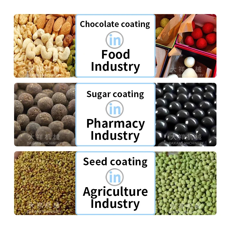 BY-400 Small Business Easy Operation Food Grade Almond Nut Sugar Coating Machine For Chocolate