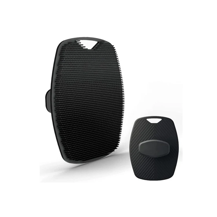 Logo Custom Silicone Body Scrubber Easy to Clean Lathers Well Exfoliante Soft Sponge Body Scrubber Silicone Bath Brush