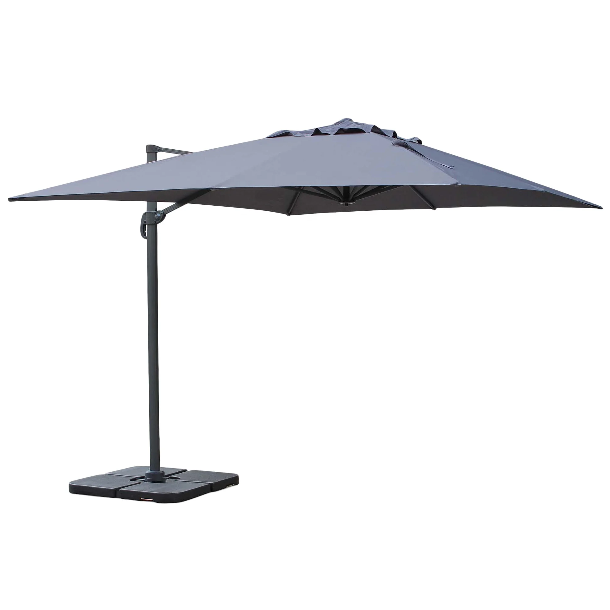 Factory direct sales of high quality 3x4M  waterproof aluminum offset square cantilever outdoor roma hanging umbrella