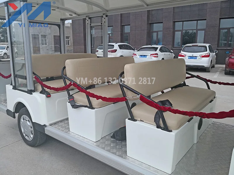 14 passager Электрический курорт автомобиля/экскурсионный автобус/туристский электрический автомобиль для продажи