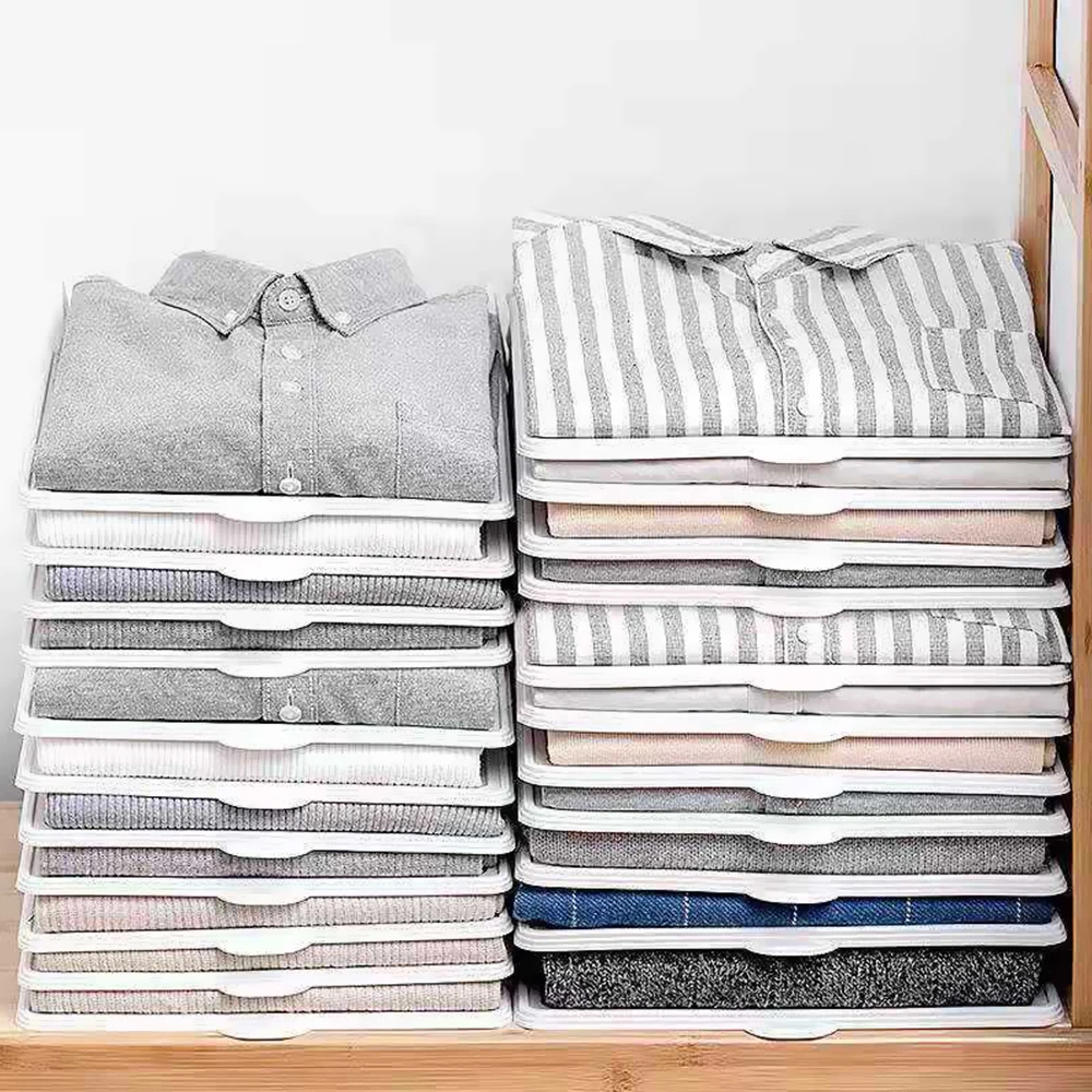 Wholesale Home Lazy Wardrobe shirt clothes folding board Shirt Organizer Storage equipment