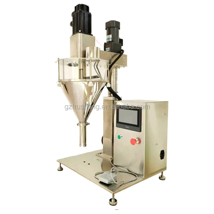 
Semi-automatic bench top milk turmeric powder filling machine 1g to 1000g 