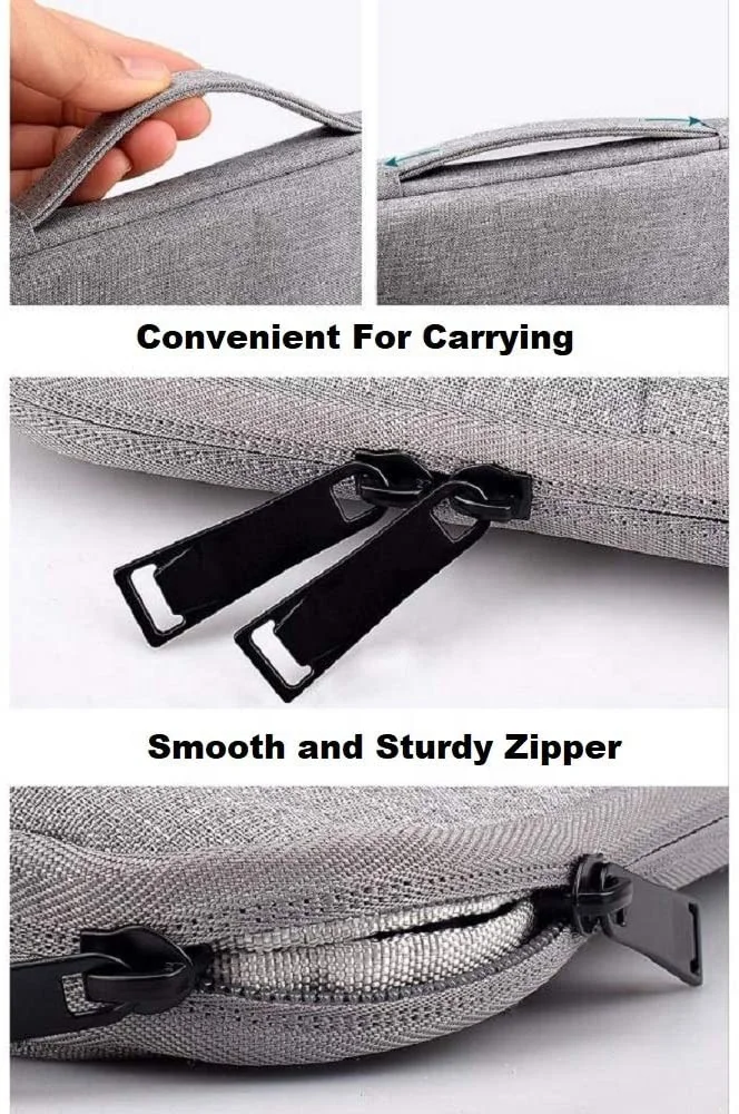 Micani Laptop Sleeve Compatible with 13-13.3 Inch Waterproof Shock Resistant Tablet Bag Case with Handle and Pocket