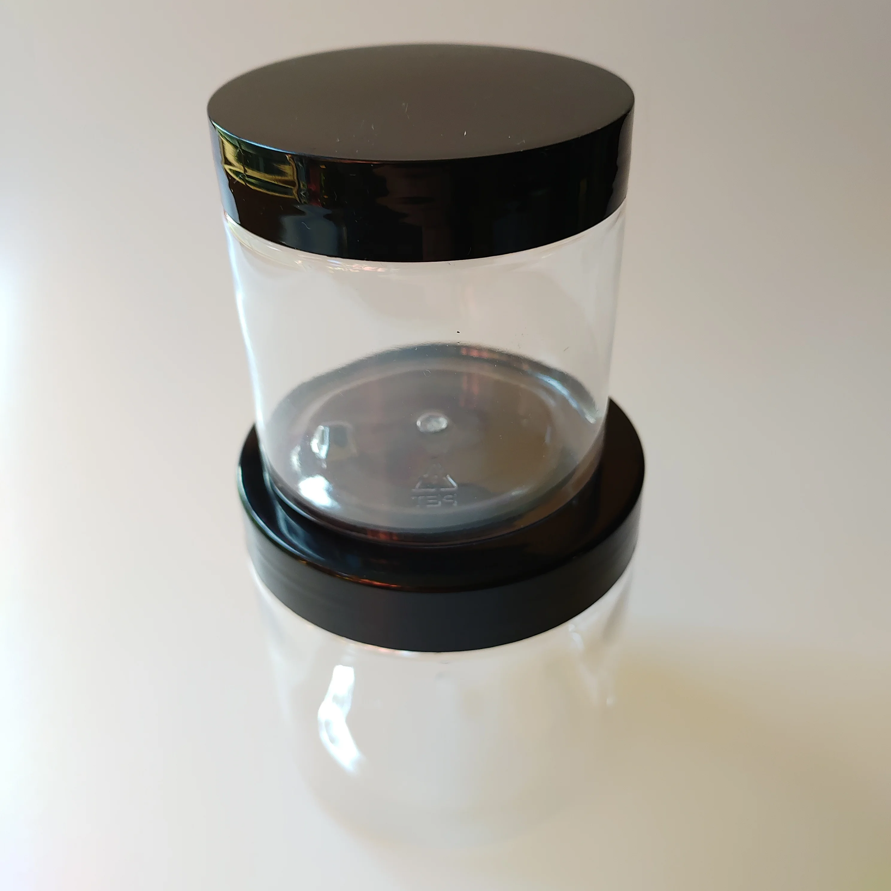 
sugar biscuit exotic snack jar see through food container plastic tuna can with custom sticker 