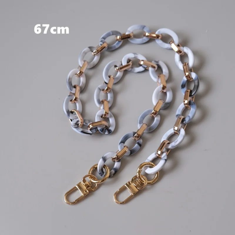 wholesale hardware accessories of guangzhou acrylic chain plastic ornament straps chain for bags