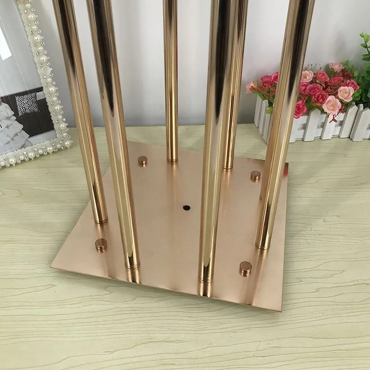 
Metal Wedding 8 Arm Candle Holder Gold Wedding Glass Candle Holder Holder 