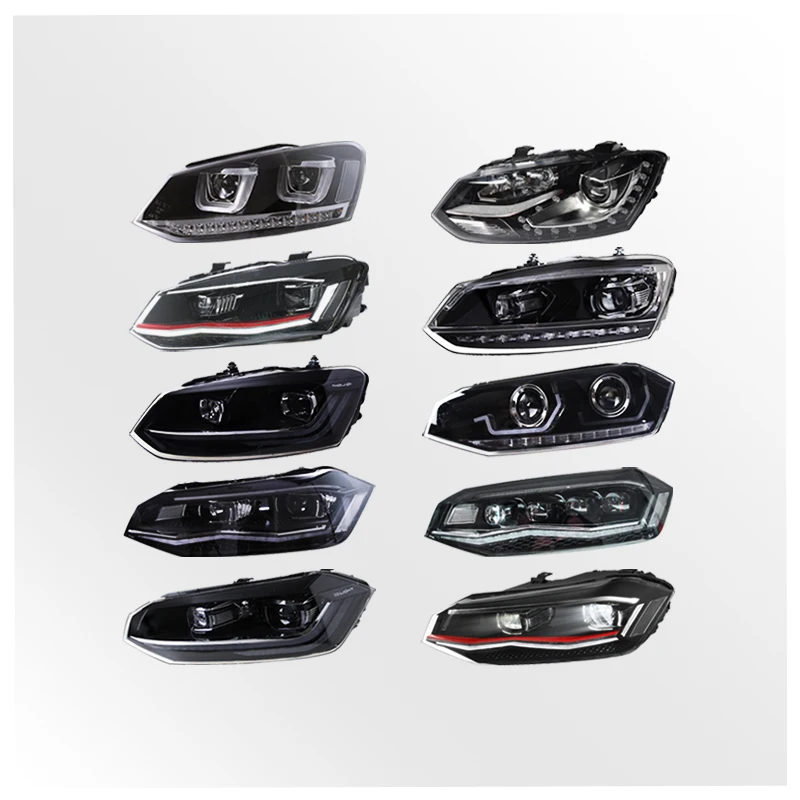 Лампа для автомобиля светодиодная полумонтажная ксеноновая фара VW Polo 2002-2022