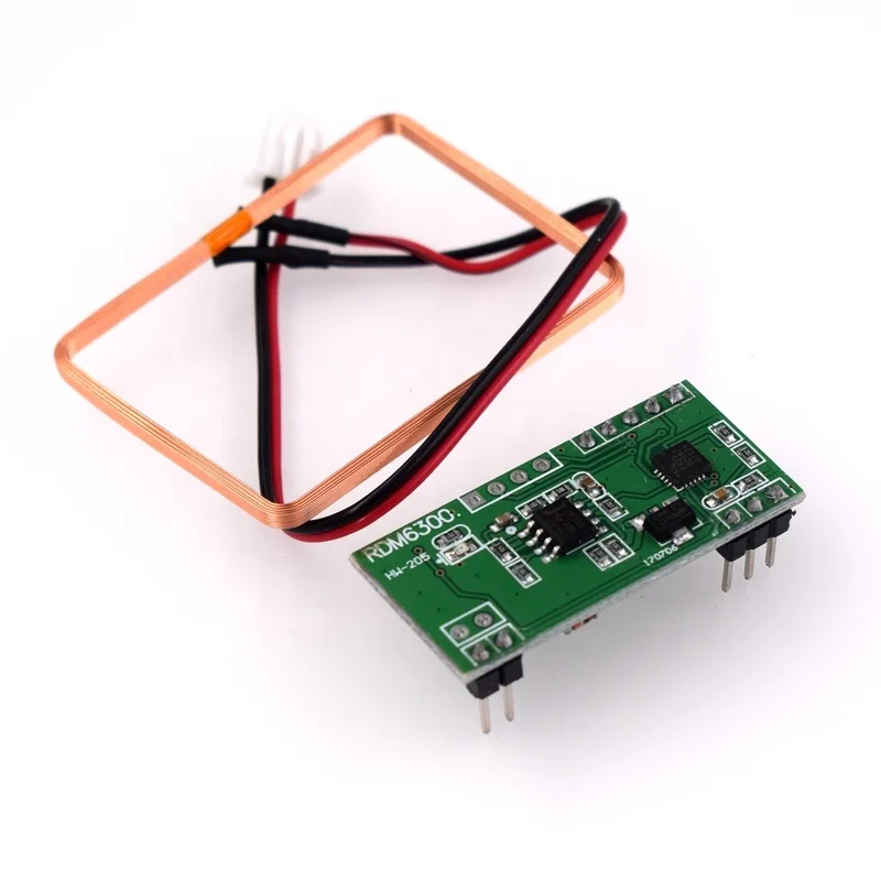 #205 125KHz ID card reader module rdm630 pcba RF rfid reader uart serial output module SCM RDM6300 rfid reader