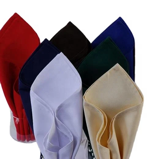 100% MJS Spun Polyester red and green christmas festival used table napkin