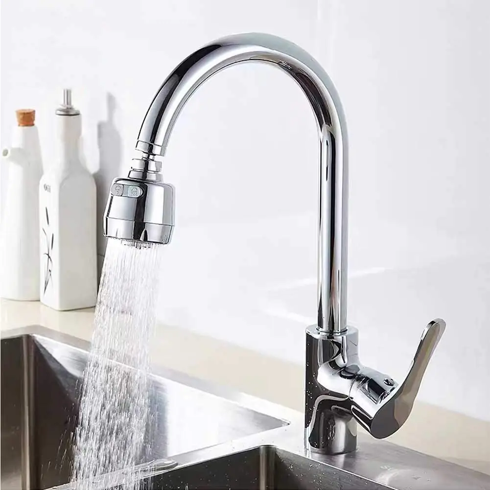 360-Degree Swivel Faucet Extension Kitchen Sink Aerator Faucet Nozzle Faucet Extender for Kitchen, Bathroom