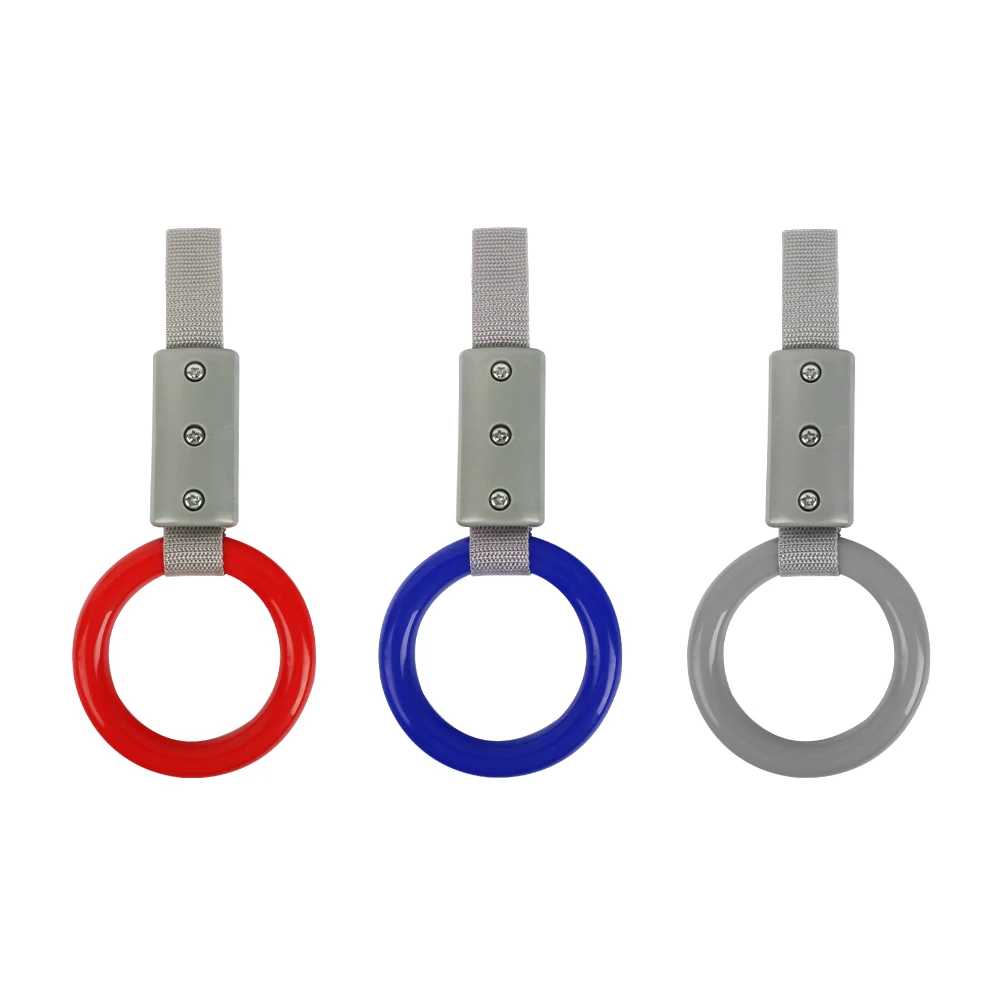 Wholesale Car Accessories JDM Circle Style Handle Hand Strap Nylon Tsurikawa Ring Car Handle Strap Warning Hanging Ring