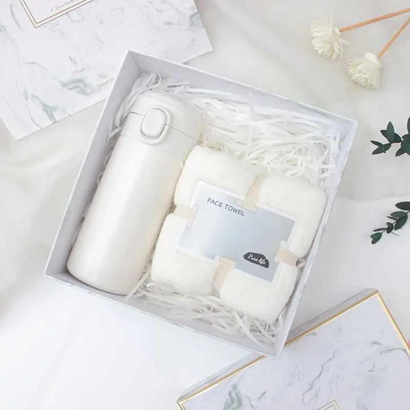 New Popular  Bear Towel Gift, Shower Microfiber Soft Gift Sets Face Towels Water Bottle Sets