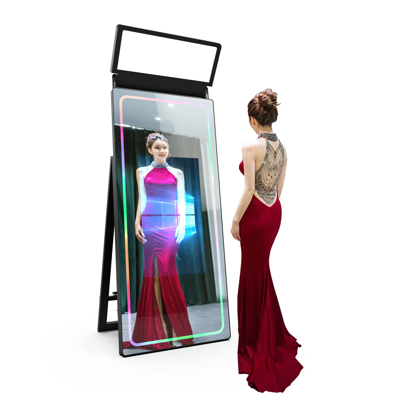 New Cheap Price Instant Magic Photobooth Interactive Party Selfie Photo Mirror Booth For Sale Mirror Photo Booth