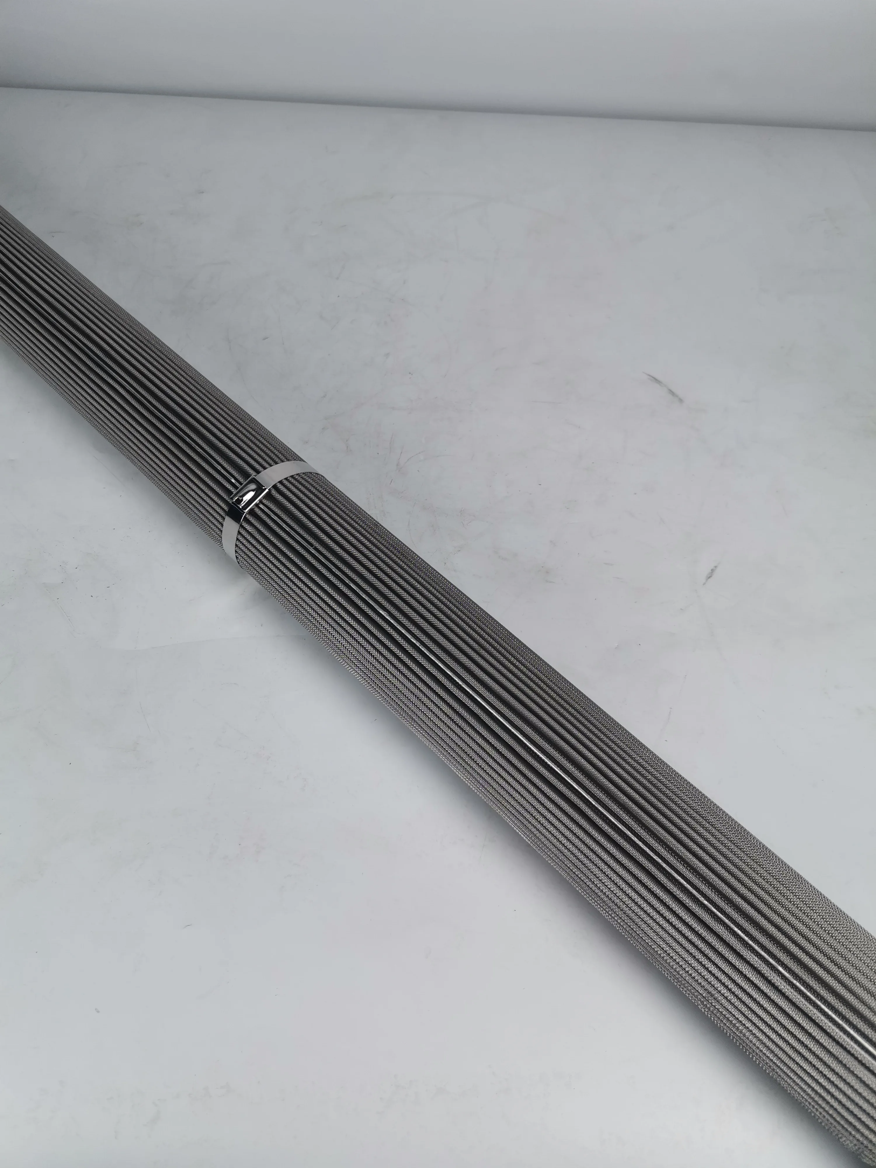 0.2 5 10 Micron  Stainless Steel Titanium Metal High Flow Pleated Oil Filter Cartridge