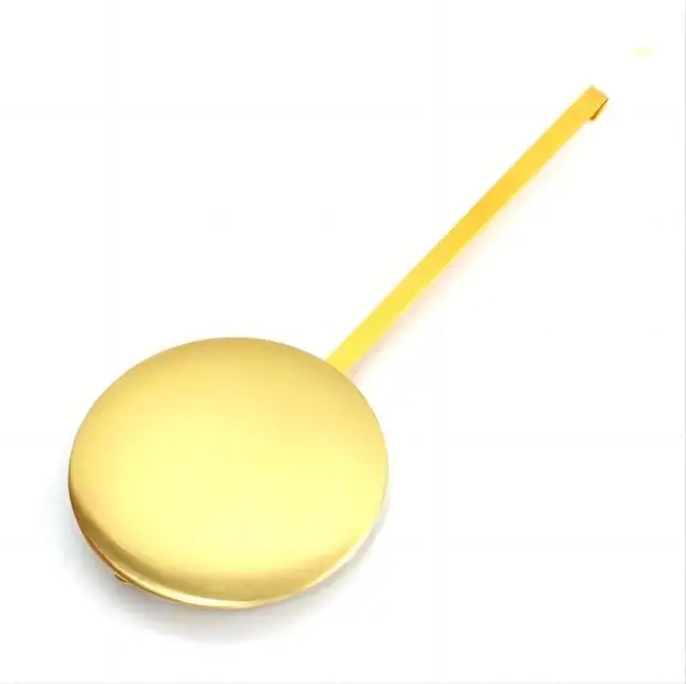 Metal Movement Mechanism Part for DIY Repair Golden 15g 22cm Length Wall Clock Pendulum Bob