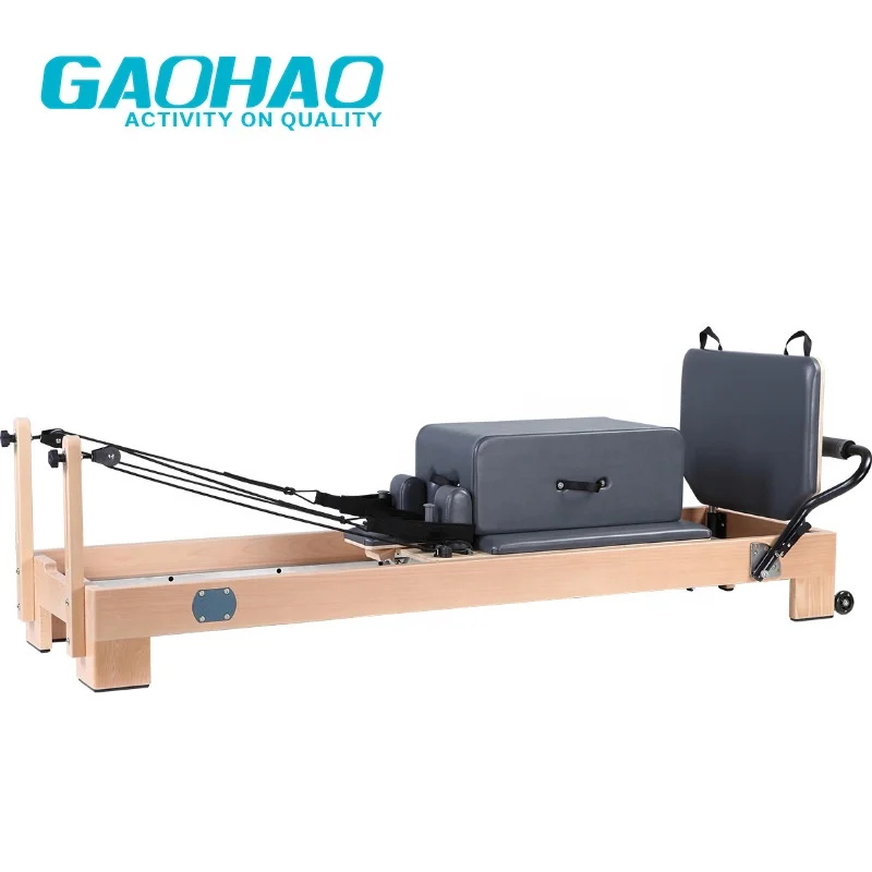 Gaohao Hight quality Pilates Reformers bed adjustable wooden balanced pilates machine included pilates accessories Body building