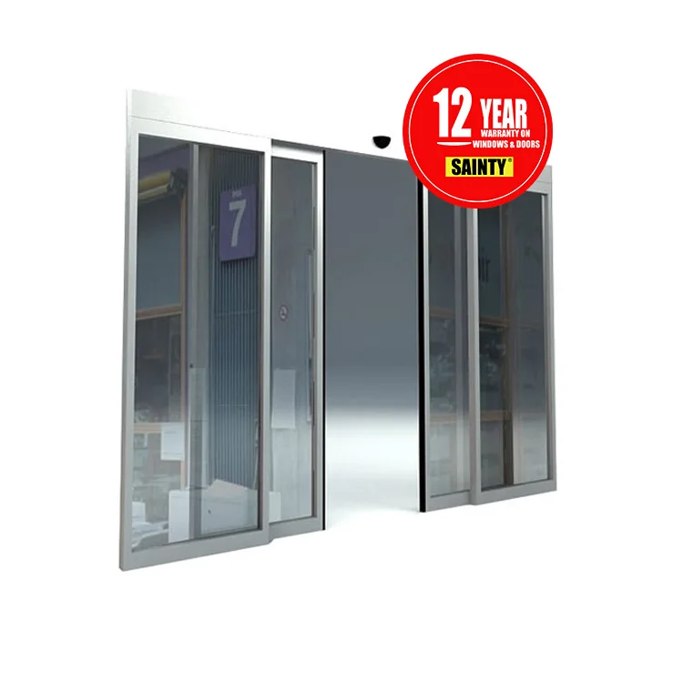 15 years supply automatic sensor sliding door aluminum door