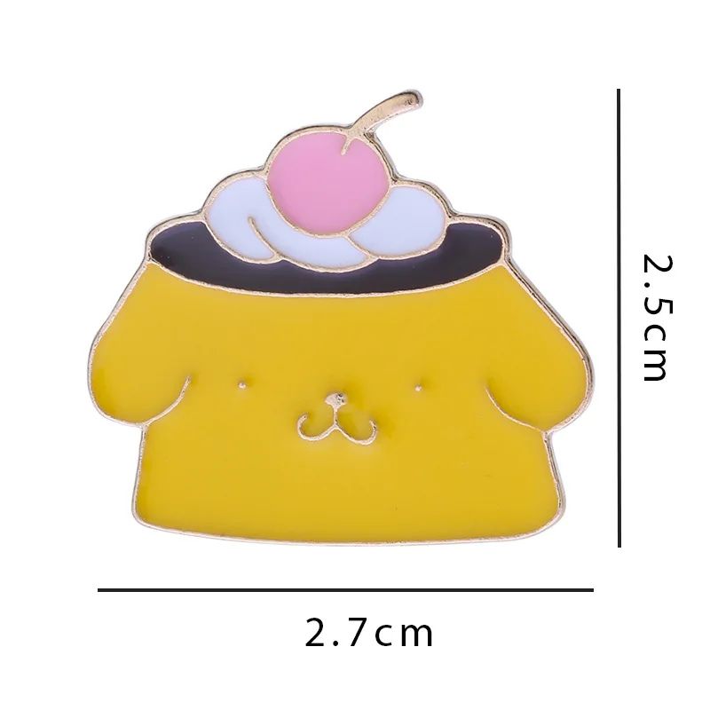 Аниме Cinnamoroll Kuromi Hello Kitty Мелодия Pochacco милое животное эмаль значок для продажи