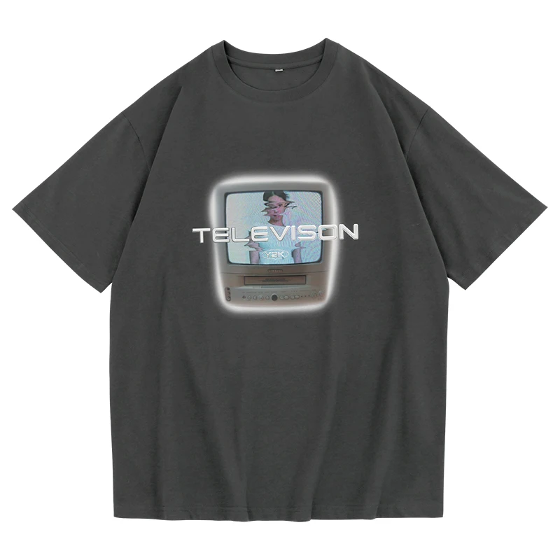 New fashion factory graphic t shirt oversize young men t shirt