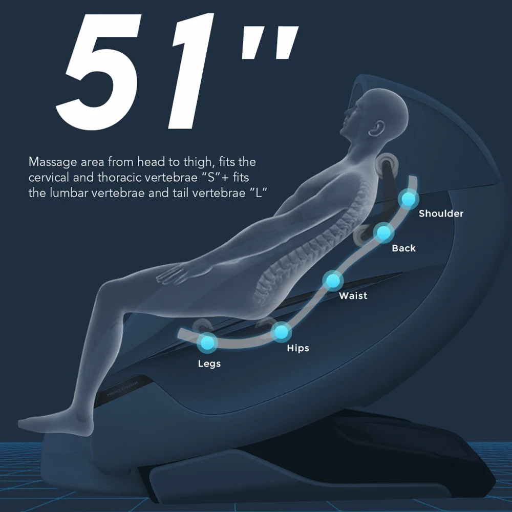 4d 0 gravity full body sl luxury timing control massage chair with foot roller