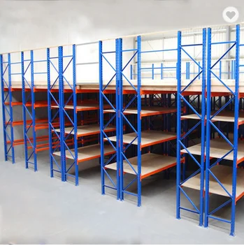 New Industrial Storage Rack System Metal Deck Floor Warehouse Mezzanine