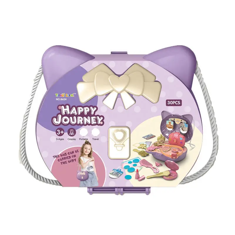 Hot sell Children Funny and Cute Bags Shoulder Bag Party toy Little Girl Makeup play set