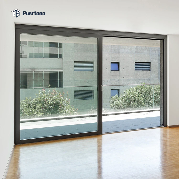 Large Heavy Duty Sliding Patio Doors / Hurricaneproof Aluminium Glass Lift And Slide Doors Wall Exterior