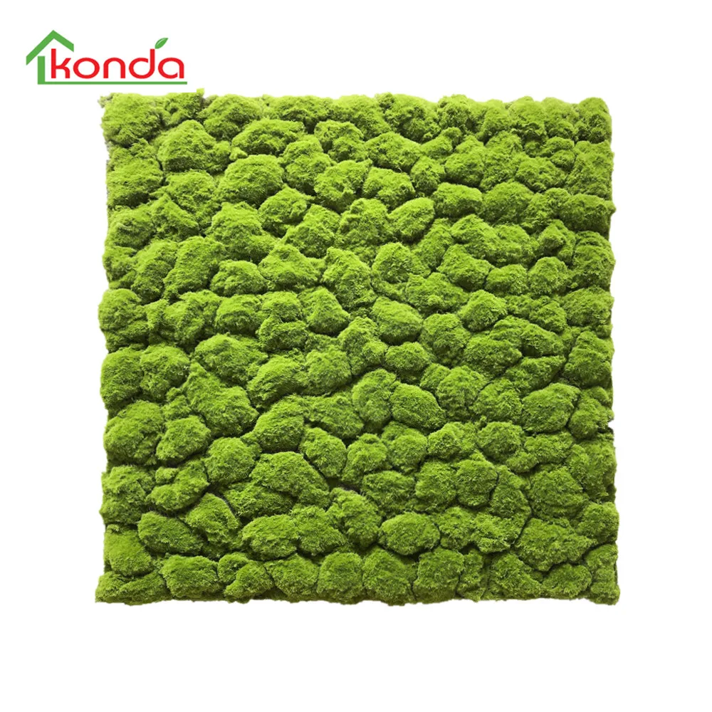 Wholesale artificial moss green wall factory directly sale the vertical wall decoration artificial plant