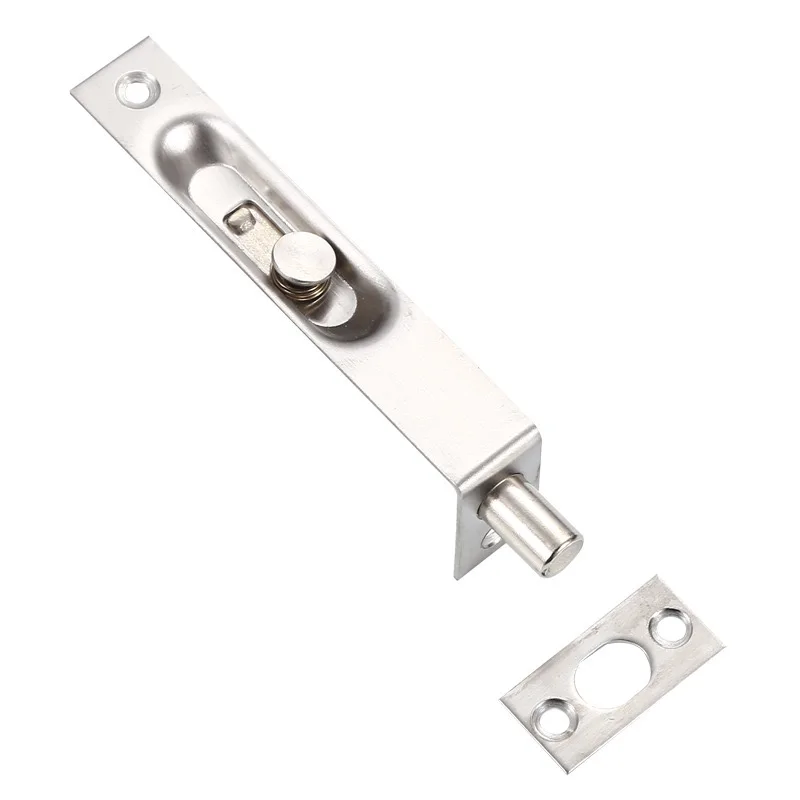 Stainless steel dark latch double door security fire door project up and down lock bolt heaven and earth dust cylinder