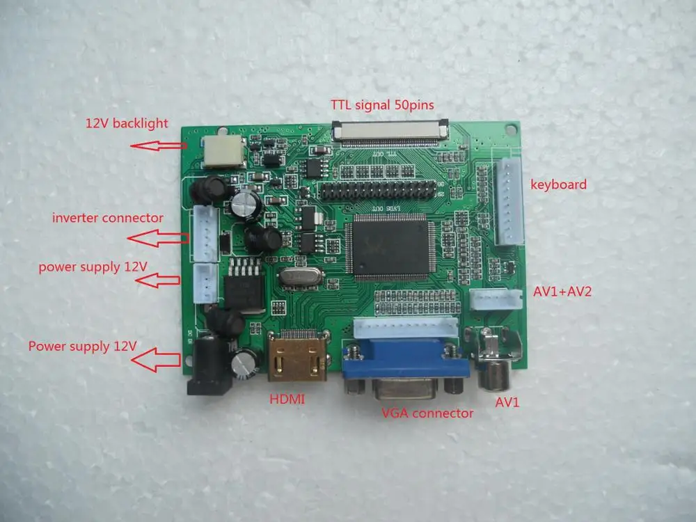  ЖК-экран 12 3 дюйма LQ123K1LG03 1280X480 работает с платой контроллера HD + VGA AV