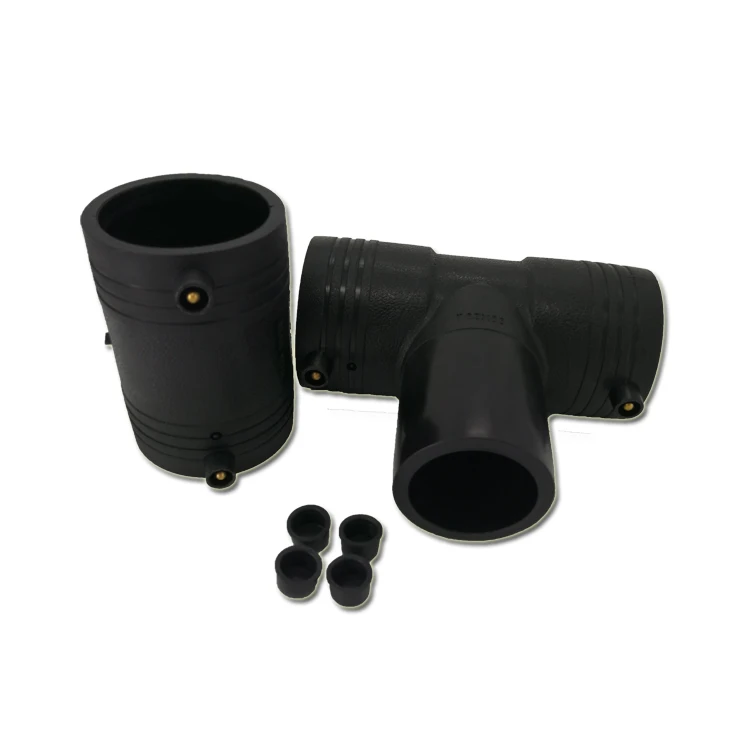 PE100 pe pipe fittings poly pipe connectors pn16 pn10 hdpe coupler hdpe electrofusion coupling