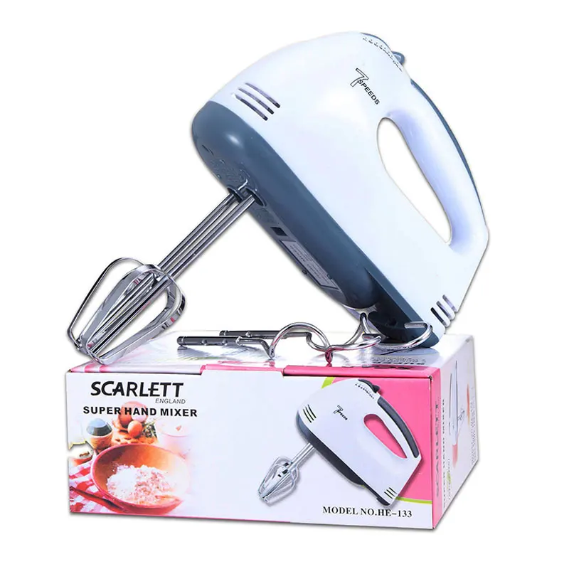 220V 100W 7 Speed Home Kitchen Egg Beater/whisk Batter Flour Bread Dough Electric Food Mixers