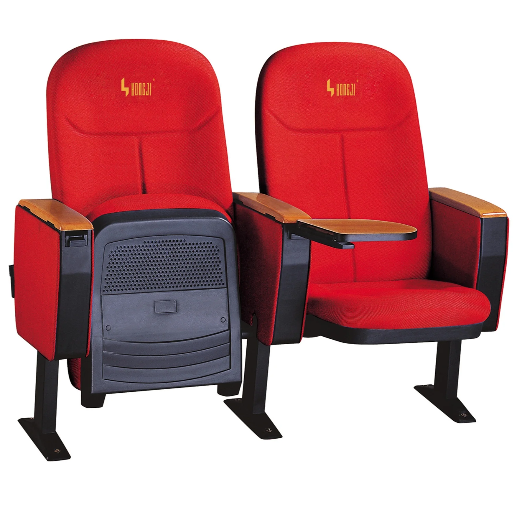 Verified supplier Plastic back cheap auditorium chair price with writing pad theater chair auditorium with discount hot sale