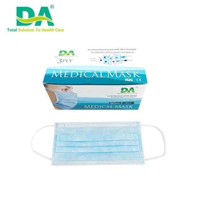  Wholesale Factory Non-woven disposable 3 ply surgical face mask