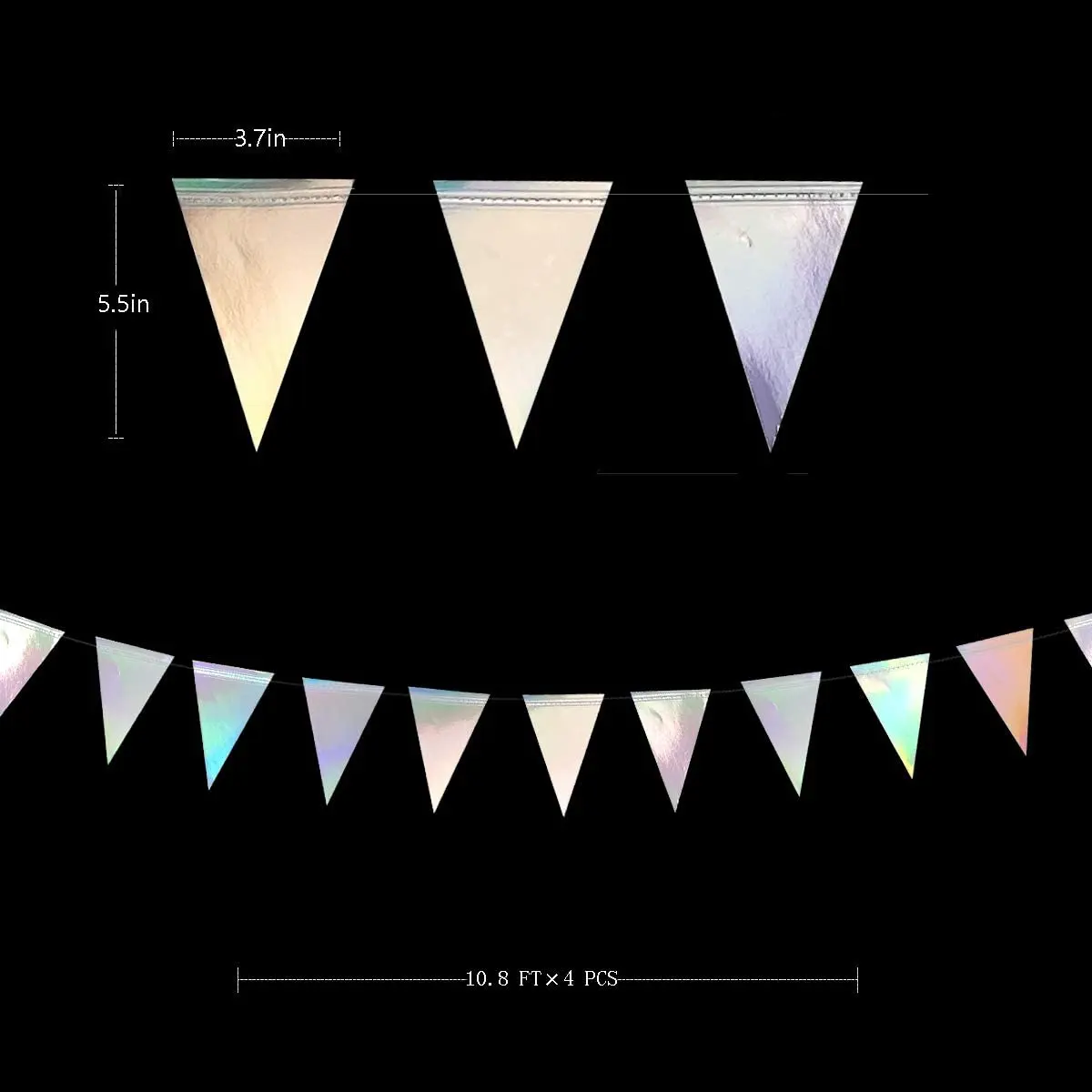 Paper Pennant Bunting Garland for Birthday Anniversary Engagement Wedding Bridal Baby Shower Graduation Hen Party Decorations