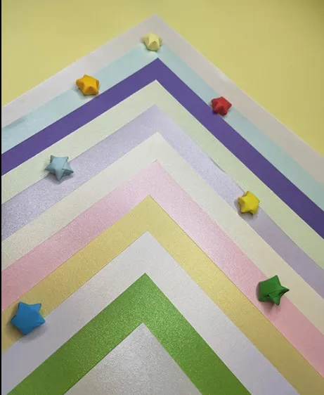 Drop ship 250gsm 300gsm 120gsm  custom size A4  metallic pearl craft cardstock paper