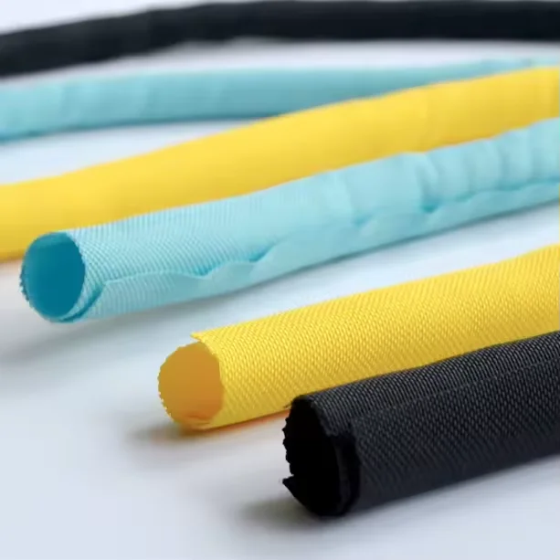 hot selling heat resistant flame resistant  Flexible PET Expandable Braided Mesh Tube For Wire Harness