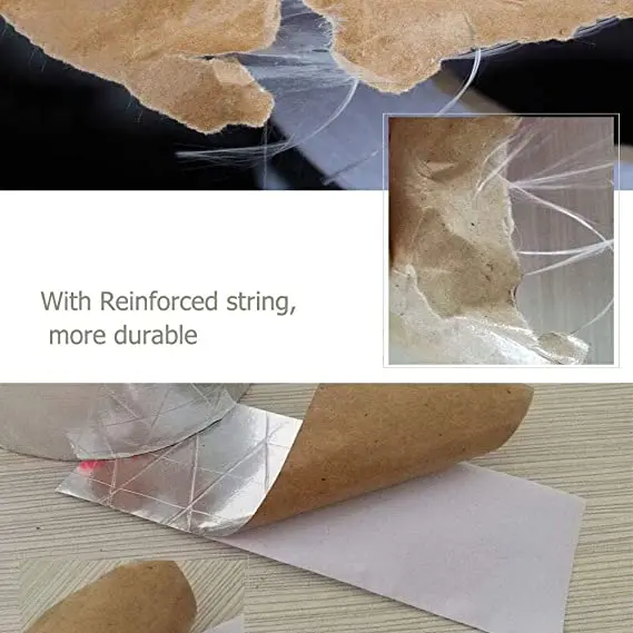 HVAC Alu solvent glue Waterproof 3way Dimensional 7 mic Foil Scrim Kraft Aluminum Foil Tape