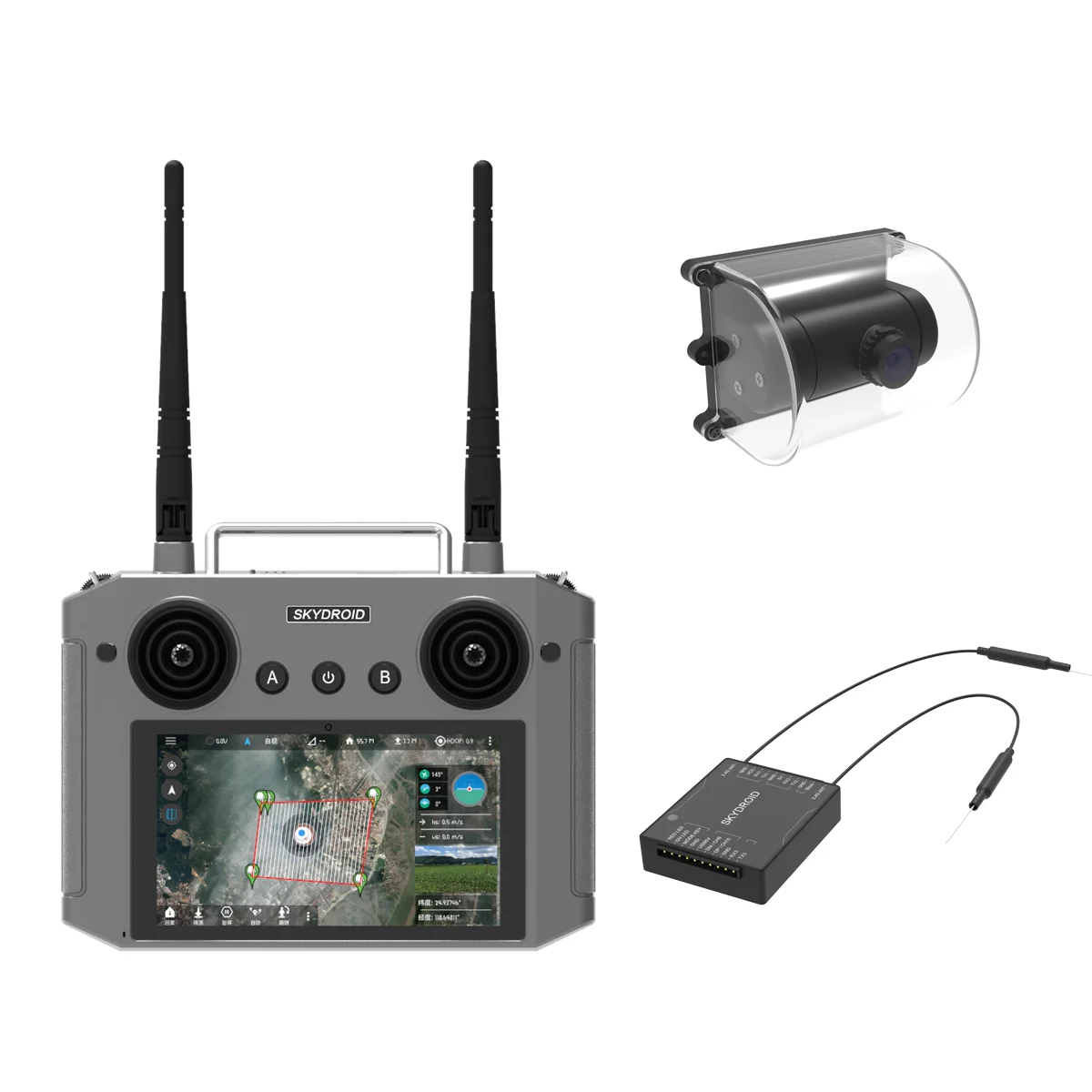 Skydroid H12 пульт дистанционного управления 2 4 ГГц 1080P цифровой видео передатчик и приемник данных сельскохозяйственный