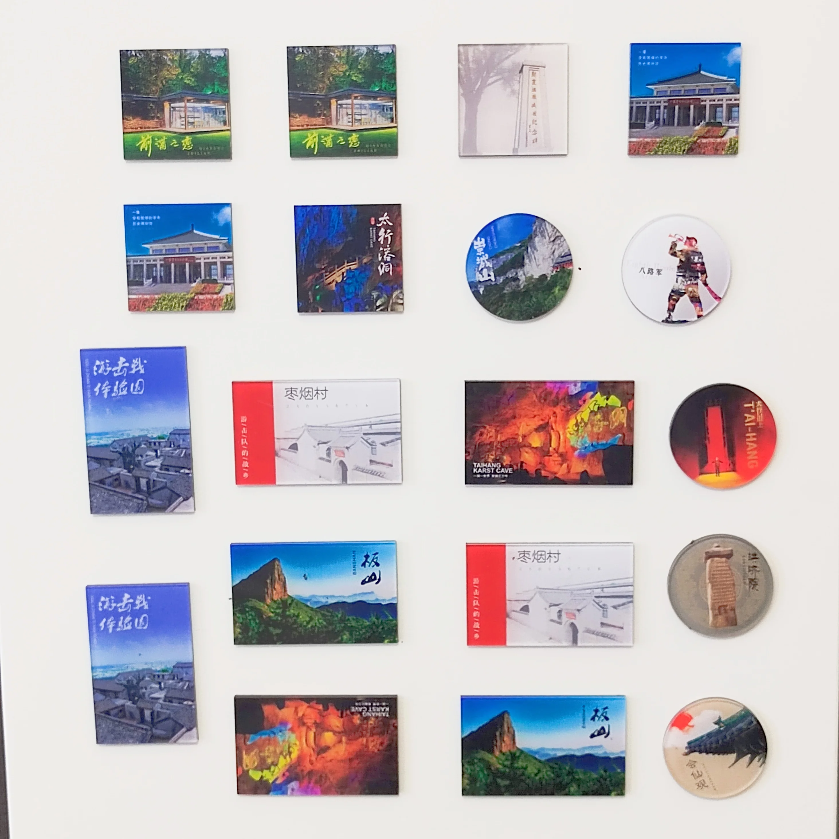 Wholesale Circle Square Shaped Customized Design Transparent Acrylic Resin Material Fridge Magnet Manufacturer In China