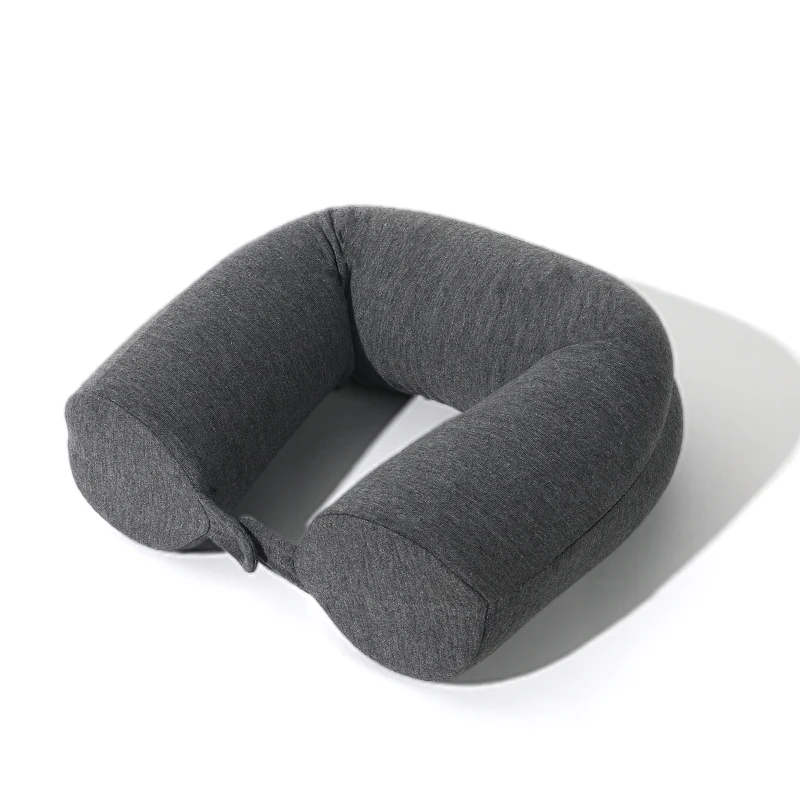 Slow Rebound Memory Foam Cylinder Flexible  Travel Neck Pillow