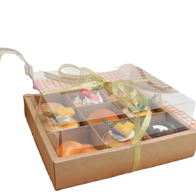 China factory clear acrylic boxes for cakes with the lid moon cake box packaging lantern