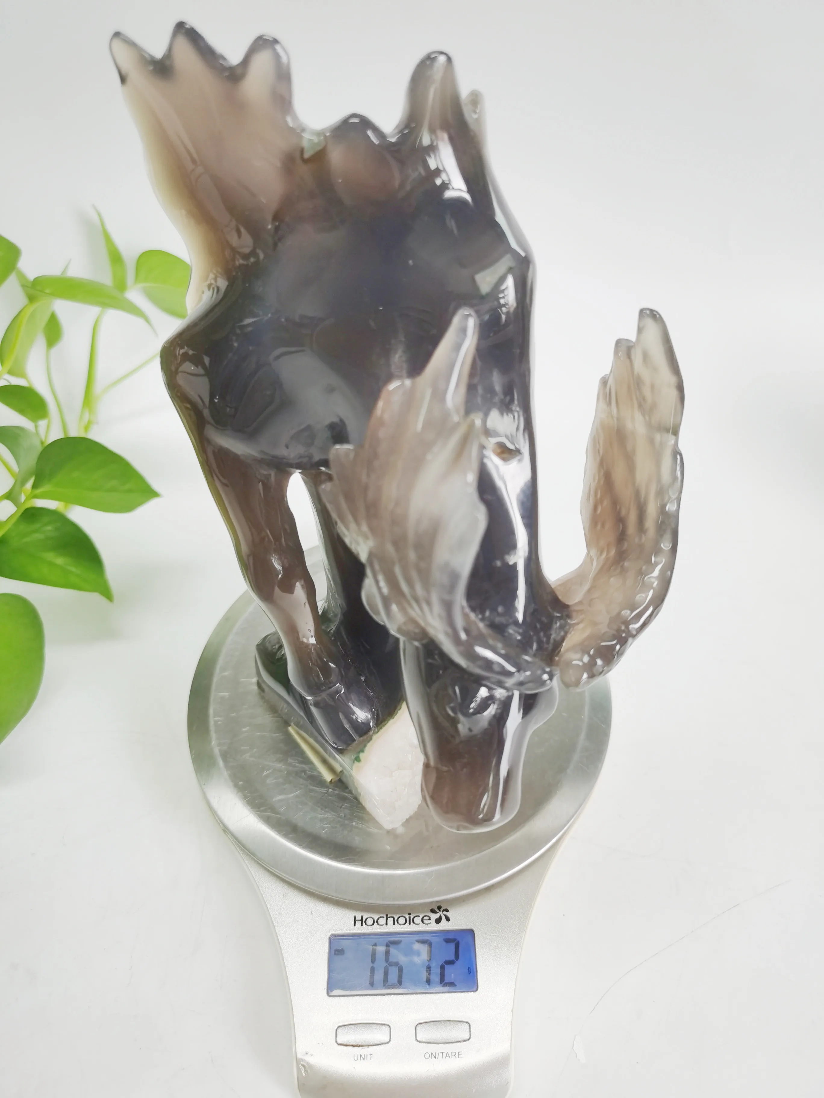 HAND-MADE carved deer head animal stone granite garden sculpture for Christmas and Home Decoration