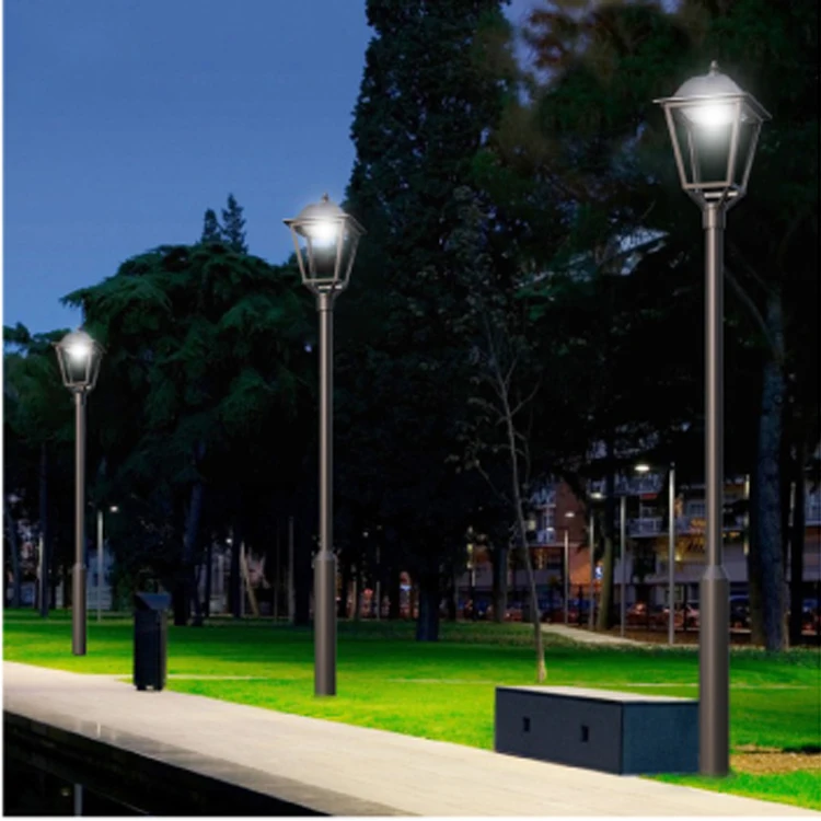 Space-shine 2024 New Design Beautiful Yard Patio Hallway Lamp 110v 220v Modern Pillar Pole Lighting Waterproof Led Garden Lights