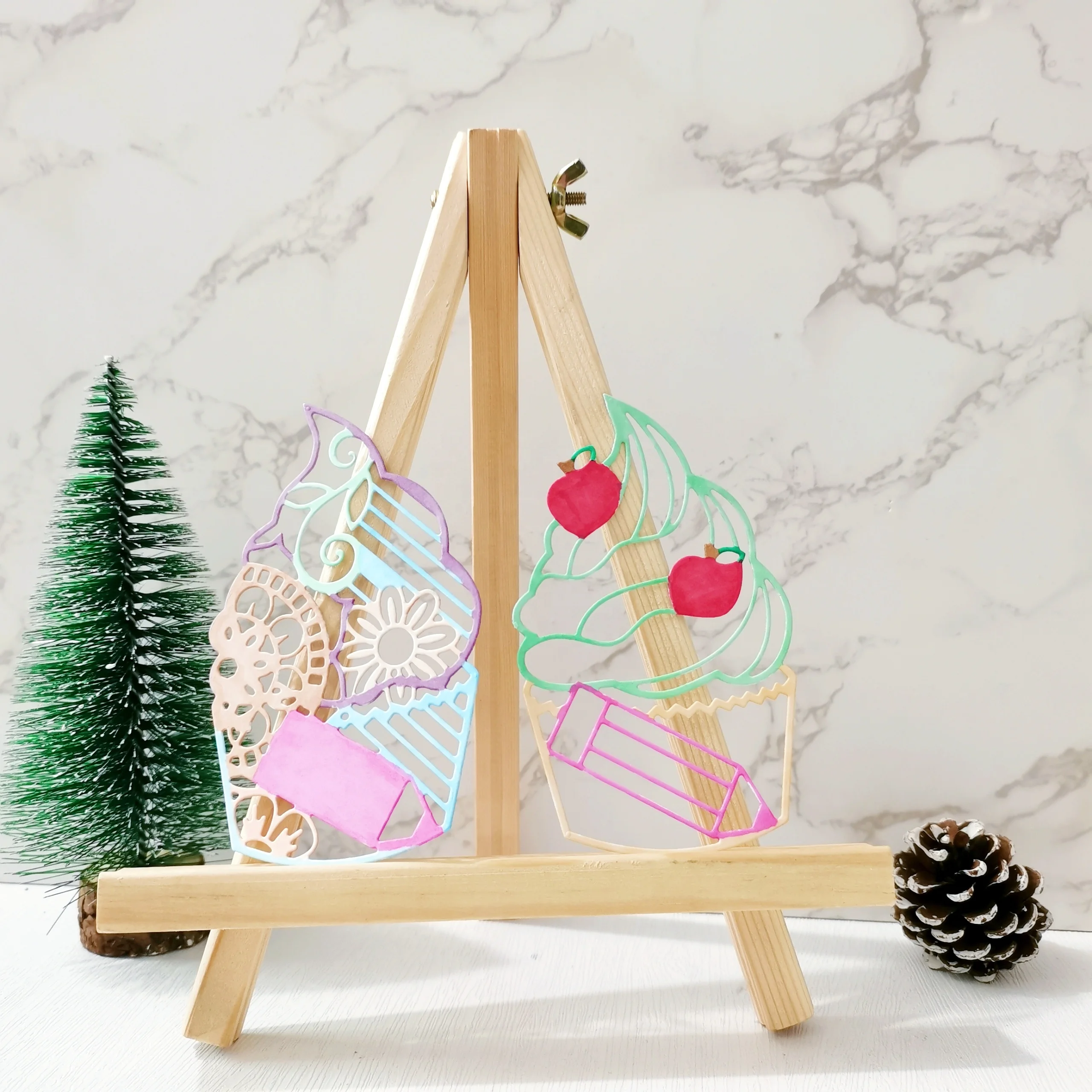 
Metal Cutting Die Apple cone For decoration scrapbook Album Paper Card Craft Embossing die cuts 